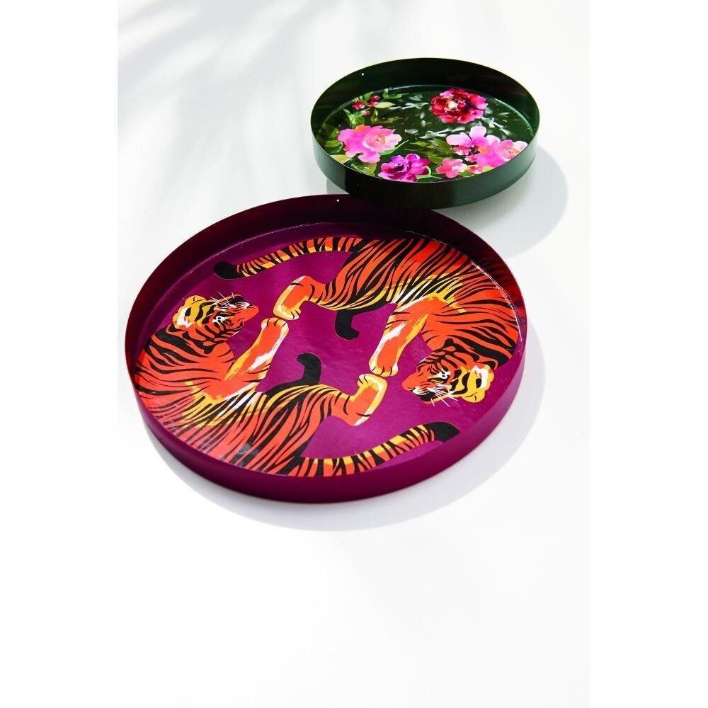 Bandeja Decorativa Metal Selva 20cm - A/CASA - 3