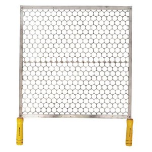 Grelha em Inox com Cabo de Madeira 50x30cm - 2195 - Mse