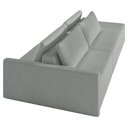 Ver mais imagens de Sofá Ilha Modular com Puff para Sala Living 232cm Georgia K04 Bouclê Cinza - Mpozenato