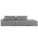 Ver imagem 7 de Sofá Ilha Modular com Puff para Sala Living 232cm Georgia K04 Bouclê Cinza - Mpozenato