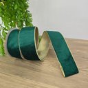 Ver imagem 5 de Fita Aramada Veludo Verde Comprimento 9.14m