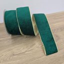 Ver imagem 2 de Fita Aramada Veludo Verde Comprimento 9.14m