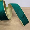 Ver imagem 4 de Fita Aramada Veludo Verde Comprimento 9.14m