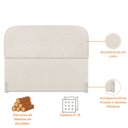 Ver imagem 2 de Cabeceira Cama King 195 Cm Estofada Revestida em Linho Orgânica