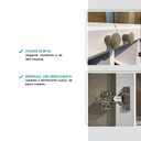 Ver imagem 4 de Armário Aéreo Milla Mdf 2 Portas de Branco 80 Cm Carraro