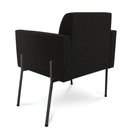 Ver imagem 5 de Poltrona Pé de Ferro Preto para Sala Marisa Suede Preto D03 - D'Rossi