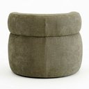 Ver imagem 5 de Kit 02 Poltronas Decorativas Orgânica Living Kayce Bouclê Premium Verde Menta - Desk Design