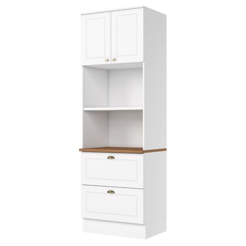 Torre Quente 72 cm 2 Portas 2 Gavetas C351 Branco HP Nature Henn