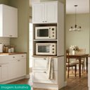 Ver imagem 2 de Torre Quente 72 cm 2 Portas 2 Gavetas C351 Branco HP Nature Henn