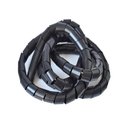 Ver imagem 1 de Tubo Espiral Organizador de Fios e Cabos Ø 3/8" ou 9,5mm - 5 Metros - Preta REIMOLD