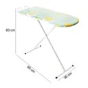 Ver imagem 3 de Tabua de Passar Roupa Portátil Suporte para Ferro Grande De Chão Tampo em MPD 2 Pés Branco