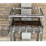 Churrasqueira Inox Giratória 60x45 Com Kit Giratório 5 Espetos Inox Modelo Caçamba - 6