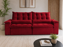 Ver imagem 4 de Sofá Antonella 2,30m Retrátil Reclinável c/Espuma D33:Vermelho