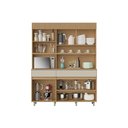 Ver imagem 4 de Kit de Cozinha Compacta Realeza C/ 5 Portas e 2 Gavetas 160cm Carvalho/titânio - Nesher