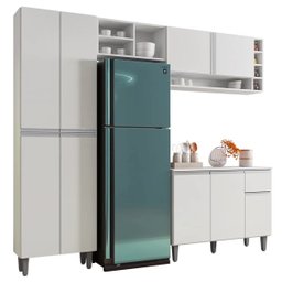 Cozinha Completa Modulada 4 Peças Vanessa Branco Ajl Móveis - 1