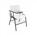 Ver imagem 1 de Cadeira Universitaria Turim Com Porta Livros - Branco