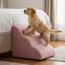 Ver imagem 2 de Escada Pet 46cm Estofada para Cachorro Nuvem R01 Veludo Rosê - Annie Decor