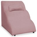 Ver imagem 1 de Escada Pet 46cm Estofada para Cachorro Nuvem R01 Veludo Rosê - Annie Decor