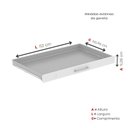 Ver imagem 7 de Mapoteca 10 Gavetas MAP10 120,4cm x 122,3cm Aço Cinza/Branco