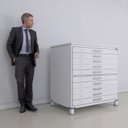 Ver imagem 5 de Mapoteca 10 Gavetas Map10 120,4cm X 122,3cm Aço