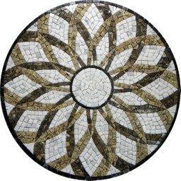 Piso em Mosaico Romano Vortice 100cm - 1