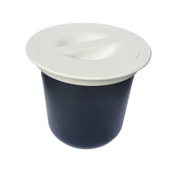 Lixeira Embutir Redonda Para Pia Cozinha 8 Lt Branca Metasul - 2 Lixeira Embutir Redonda Para Pia Cozinha 8 Lt Branca Metasul - 2