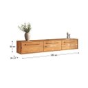 Ver imagem 3 de Rack para Sala Suspenso 3 Portas Tv 75 Madeira Freijó Tecca Idimex