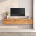 Ver imagem 1 de Rack para Sala Suspenso 3 Portas Tv 75 Madeira Freijó Tecca Idimex