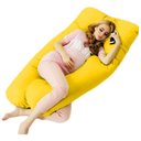 Ver imagem 1 de Almofada Extra Grande P/grávida Dormir De Lado Envio Rápido - Amarelo