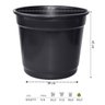 Vaso Comum Redondo 09 (65l) Preto Nutriplan - 3