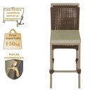 Ver imagem 4 de Mesa Bistrô e 4 Banquetas Roma Fendi Corda Estofado 7 Trama Marrom