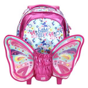 Mochila de Rodinhas Baby Alive Butterfly - Pacific - Fúcsia