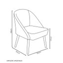 Ver mais imagens de Banqueta Poltrona Lua Terracota para Recepção Atendimento Penteadeira