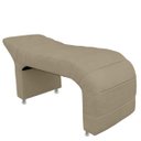 Ver imagem 1 de Maca Estofada Julia para Estetica Facial Sombrancelha e Cilios Suede Bege Escuro