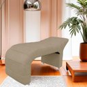 Ver imagem 2 de Maca Estofada Julia para Estetica Facial Sombrancelha e Cilios Suede Bege Escuro