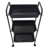 Carrinho Auxiliar 3 Bandejas Preto/branco Estética, Tatuagem - 1