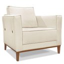 Ver imagem 7 de Kit 2 Poltronas e Sofá Living 2 Lugares 1,90m Vega Linho Nat