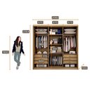 Ver imagem 3 de Guarda Roupa Casal Medelim 3 Portas 6 Gavetas Cumaru 23 – Novo Horizonte