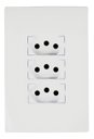 Ver imagem 1 de Cj Tomada 4x2 Tomada Tripla 20a Monobloco Bivolt I9 Ilumi