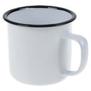 Ver imagem 3 de Caneca Esmaltada Retro 350ml Branca Vintage Jogo 12 Pcs