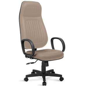 Cadeira Pres. Extra Costura H Relax C/braços Bege