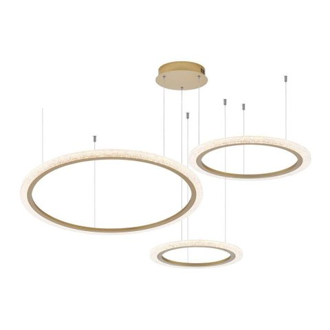 Lustre Pendente Astraled Aspectral Pl-9740 Dourado Led Bivolt Dourado Pl-9740