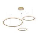 Ver imagem 1 de Lustre Pendente Astraled Aspectral Pl-9740 Dourado Led Bivolt Dourado Pl-9740