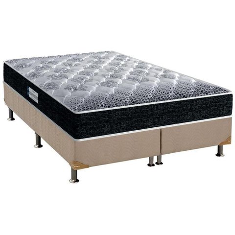 Cama Box King: Colchão Ortopédico Probel D33 Anatômico Advanced Tech1500 + Base Crc Suede Clean (