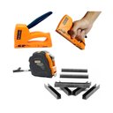 Ver imagem 1 de Kit Tapeceiro Grampeador ABS 5525 1000 Grampos E Trena 3M