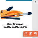 Ver mais imagens de Kit Tapeceiro Grampeador ABS 5525 1000 Grampos E Trena 3M