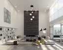 Ver imagem 2 de Pendente Moderno Preto P/ Pé Direito Alto Sala Vão de Escada Arevo Iluminação Jabuticaba 82P6 VIDRO 