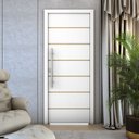 Ver imagem 5 de Porta Frisada R50VL 210x80 de Madeira com MDF Acabamento UV:Branco