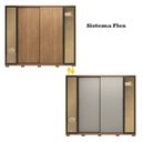 Ver mais imagens de Cômoda Átria e Guarda Roupa Casal Laredo Amêndola Touch Nude Prime Flex com Portas de Vidro