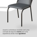 Ver imagem 6 de Conjunto Sala de Jantar Mesa 120x90cm Base Império Tampo Mdf Laca com Vidro Malibu